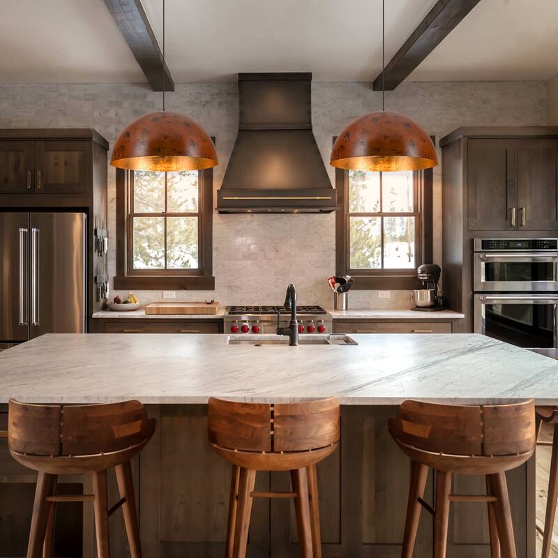 Industiral Metal Pendant Light Fixture Dome for Kitchen Island