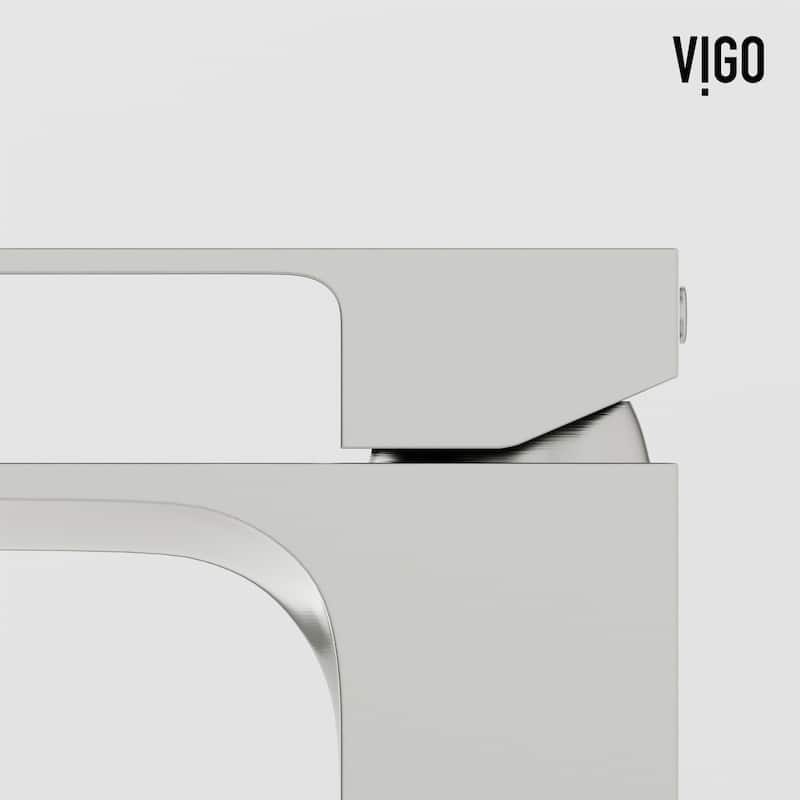 VIGO Tarragona 19"L x 14"W Concrete Vessel Sink and Dunn 11"H Faucet Set