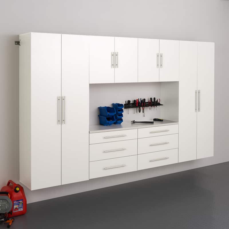 Prepac HangUps 120-inch 6-piece Storage Cabinet Set I - White