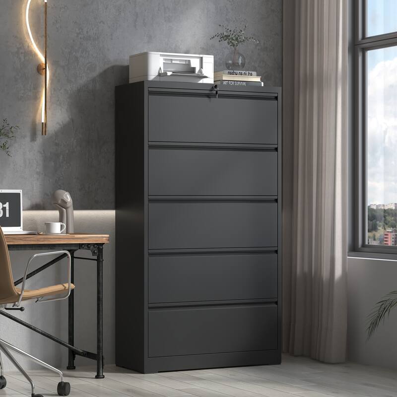 5 Drawer Metal Lateral File Cabinet