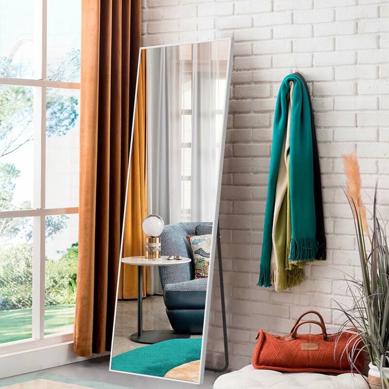Dovelina Modern Full Length Floor Mirror - Freestanding Vanity Mirror for Bathroom or Living Space
