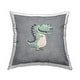preview thumbnail 1 of 5, Stupell Nursery Dinosaur Pattern Printed Outdoor Throw Pillow Design by Jeff McKinley rep. Levison Designs