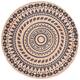 SAFAVIEH Handmade Natural Fiber Valentien Casual Jute Rug - 8' x 8' Round - Royal Blue/Natural