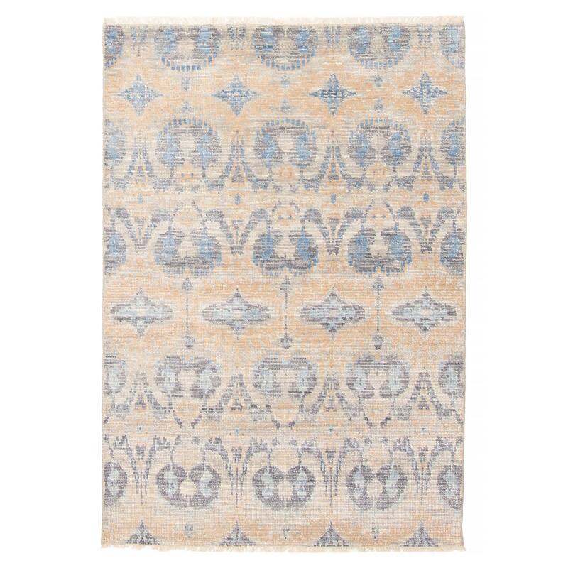 ECARPETGALLERY Hand-knotted Mystique Tan Wool Rug - 4'2 x 6'0 - Tan - 4'2 x 6'0