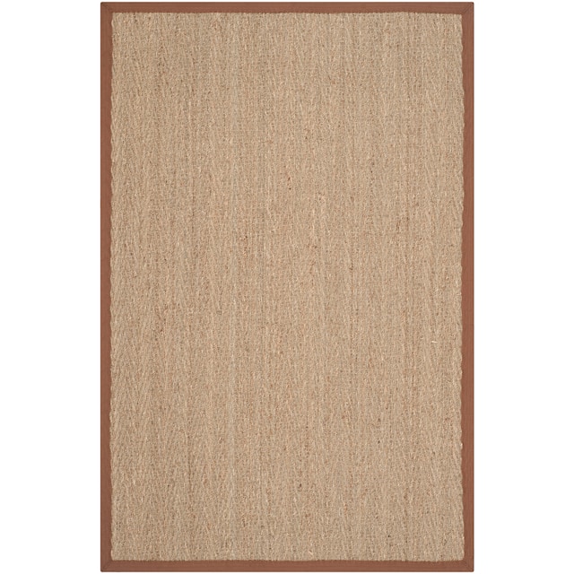 SAFAVIEH Natural Fiber Oceana Herringbone Seagrass Rug - 2'6" x 4' - Natural/Brown