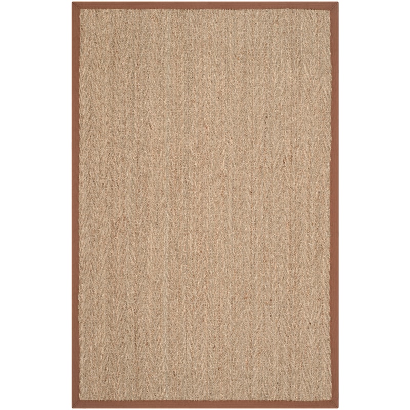 SAFAVIEH Natural Fiber Oceana Herringbone Seagrass Rug - 2' x 3' - Natural/Brown