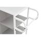 Mobile Bar Cart Serving Wine Cart with Wheels, 3-tier Metal Frame Elegant Wine Storage