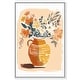preview thumbnail 20 of 63, Mid Autumn Flowers Canvas Boho Colorful Wall Art by Art Remedy 10" x 15" - White