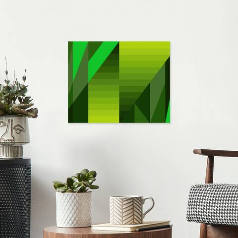 Nature Creative - Abstract Lines Collection - Unframed Wall Art - Green