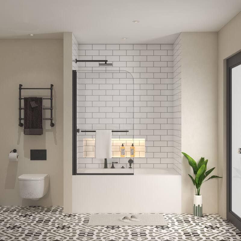 Bath tub Pivot shower screen