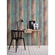 preview thumbnail 2 of 2, Galerie Wallcoverings Woods and Wicker Collection Colorful Broad Wood Stripe Matte Vinyl on Non-woven Wallpaper Roll