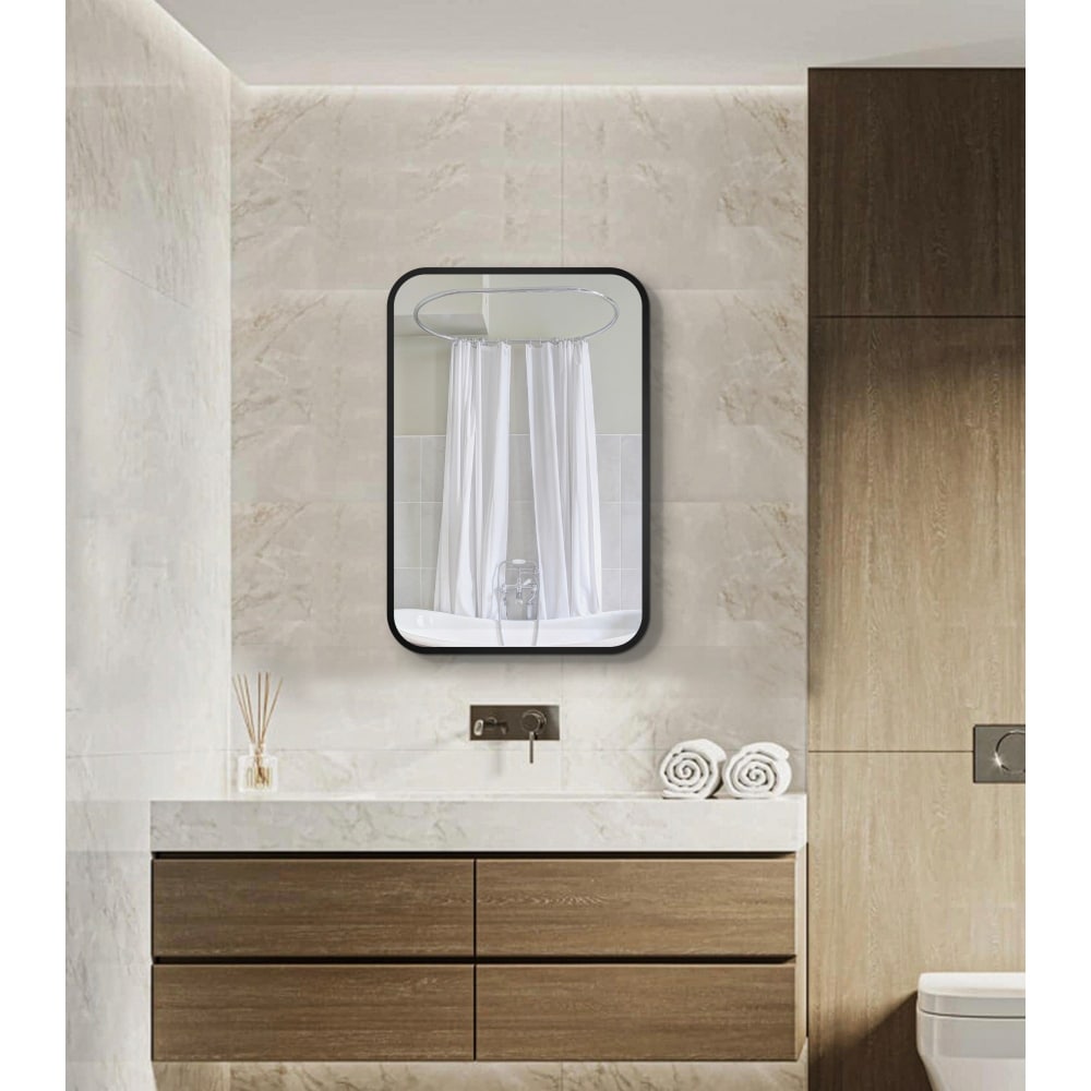 Eldee Rectangle Metal Framed Bathroom Medicine Cabinet - On Sale - Bed ...