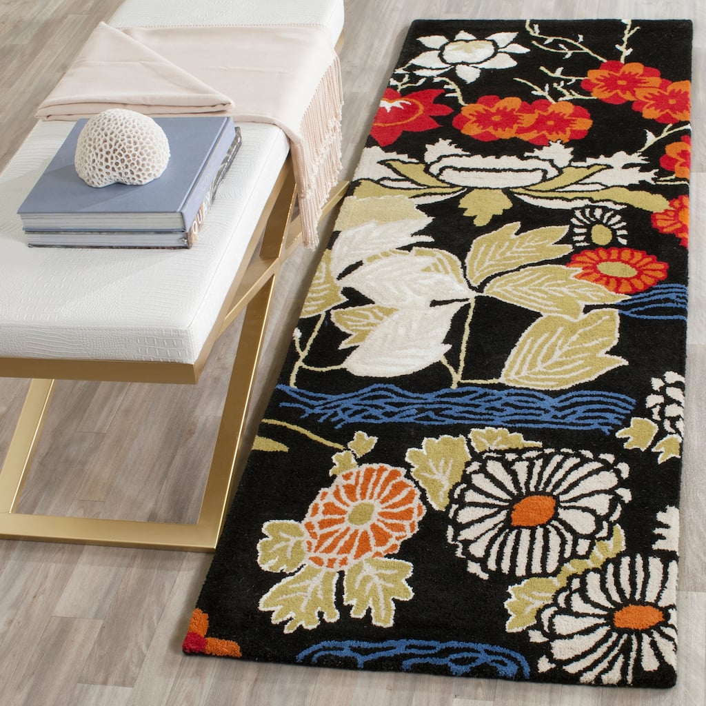 SAFAVIEH Handmade Bella Nurit Modern Floral Wool Rug