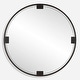 preview thumbnail 1 of 4, Uttermost Cornelia Black Round Mirror - 42.5'' H X 42.5'' W X 1.25'' D
