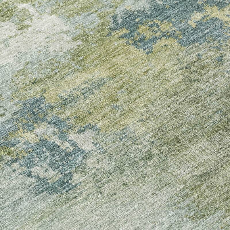 Machine Washable Indoor/ Outdoor Modern Contemporary Chantille Rug