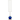 Hyper Blue Jule Modern Floor Lamp - 12" x 60"