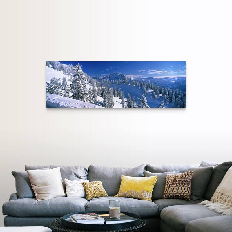 "Alpine Scene, Bavaria, Germany" Canvas Wall Art - 60 x 20