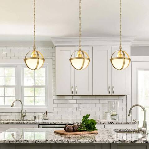 Acroma 1 - Light Gold Globe Kitchen Pendant Lighting-UL Certified - N/A