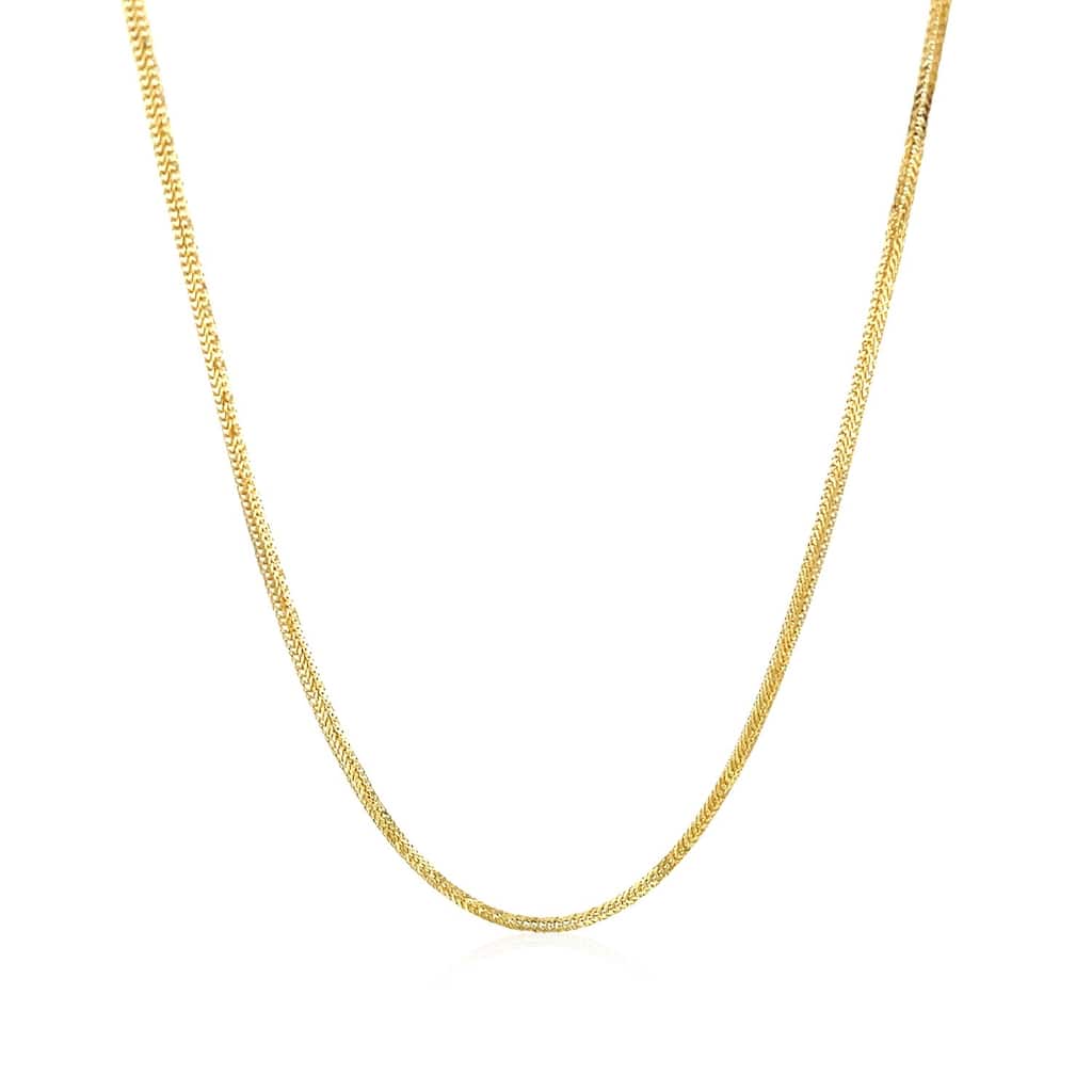 MayaMila 14k Yellow Gold Foxtail 1.0mm Chain