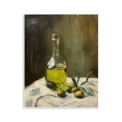 Stupell Olive Oil Still Life Wall Plaque Art Design By Arlington Prints