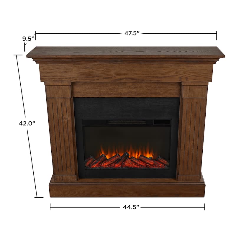 Crawford 48" Slim Electric Fireplace by Real Flame