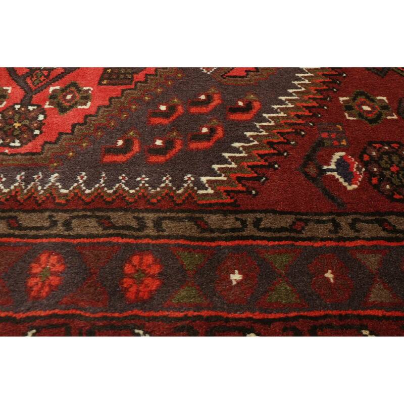 ECARPETGALLERY Hand-knotted Andelz Dark Red Wool Rug - 3'3 x 5'1