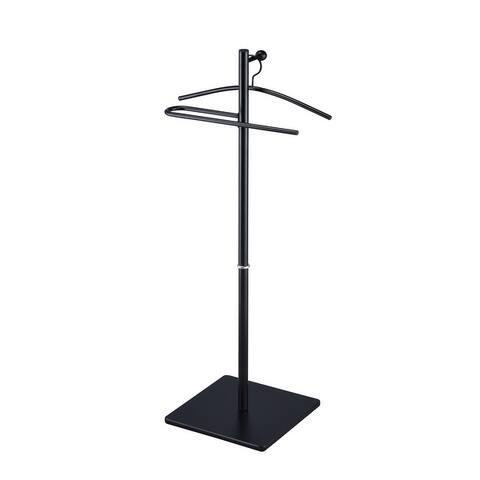 Proman Products Kumo Freestanding Metal Valet Stand Organizer with Removable Hanger, Trouser Bar, 18" W x 11.5" D x 41" H