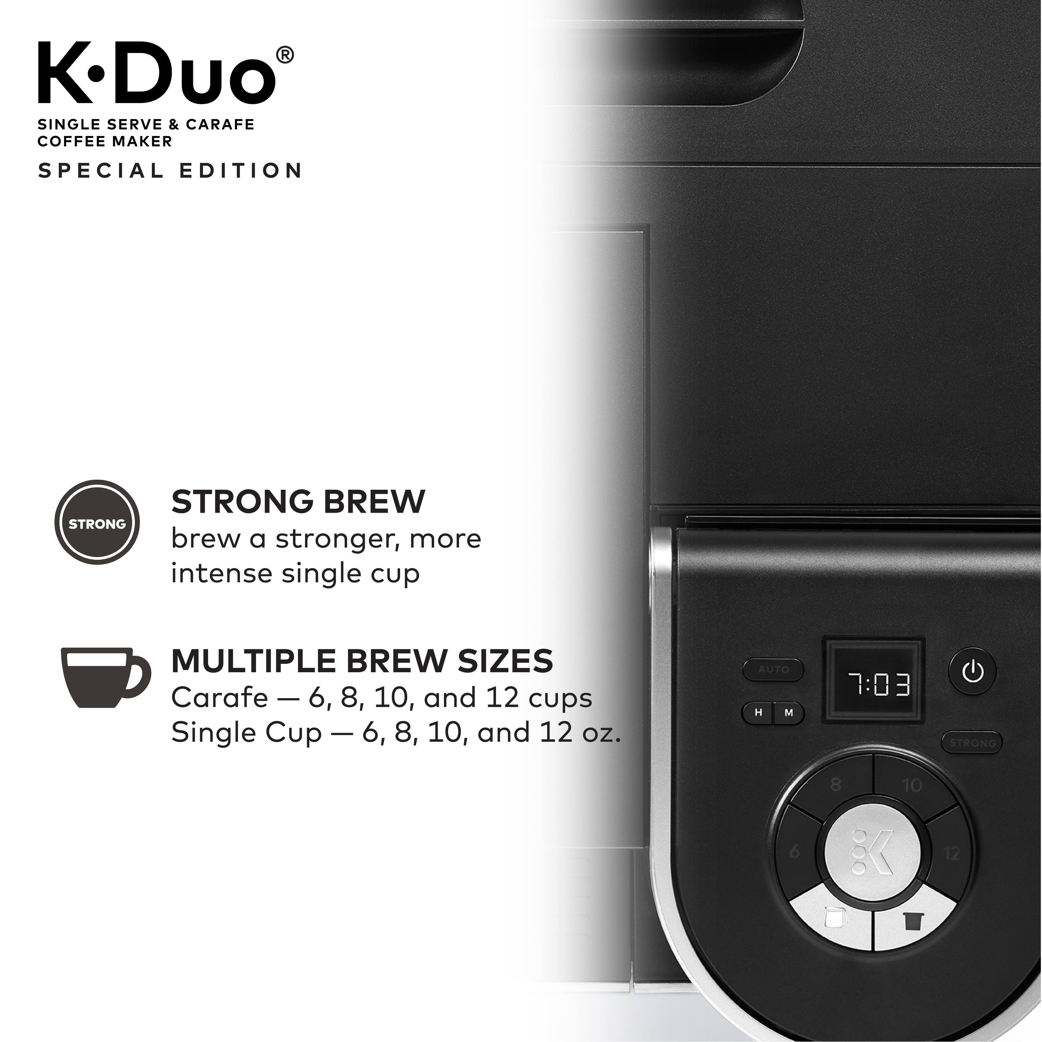 Keurig® KDuo® Special Edition Single Serve & Carafe Coffee Maker Bed