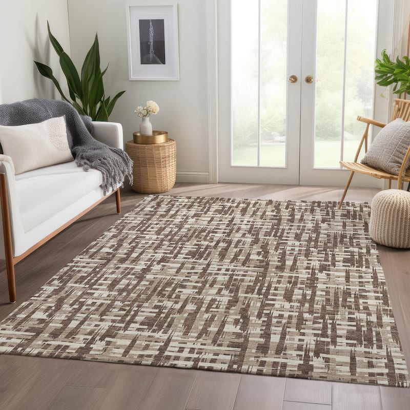 Premium Washable Super Soft Abstract Weave Mayfield Rug