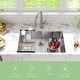 preview thumbnail 2 of 6, Stainless Steel Kitchen Sink,with Accessories,Easy Drain and Low Noise