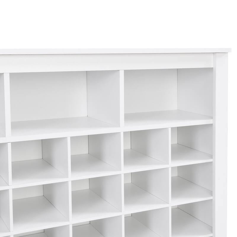 Modern Shoe Cabinet with Curved Base, Versatile Sideboard