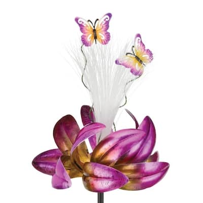 Sparkle Solar Spinner Stake - Butterfly