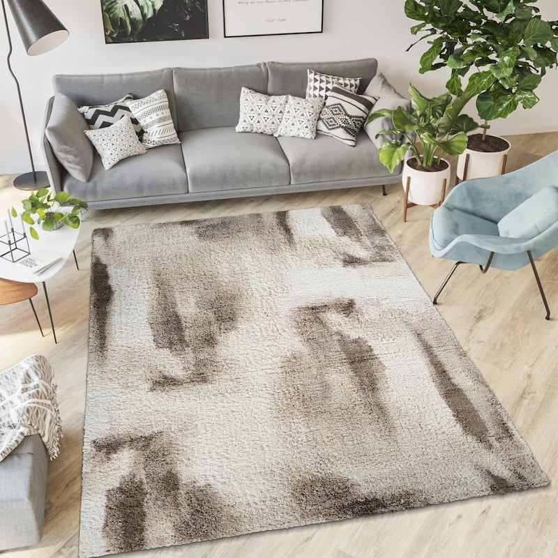Noori Rug Lux Gordon Abstract Modern 2-inch Thick Shag Rug