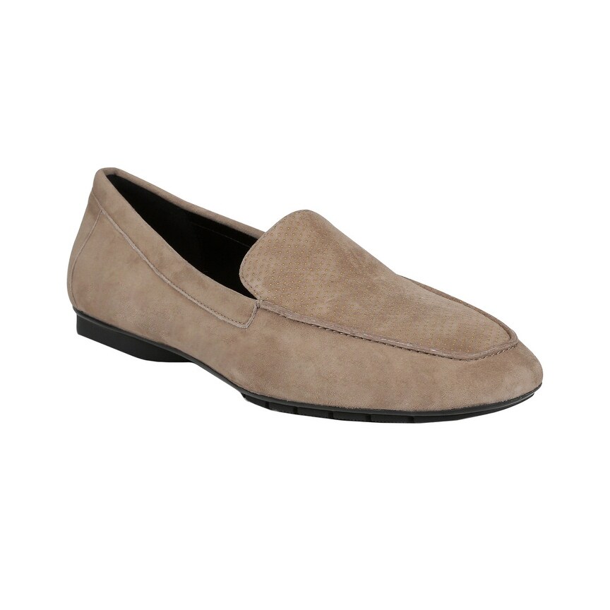 donald pliner suede loafer