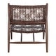 preview thumbnail 13 of 62, SAFAVIEH Bandelier Open Leather Weave Squared Accent Chair. - 26" W x 32" D x 31" H