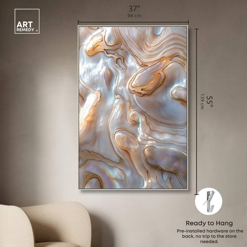Fluid Preciousness I Canvas by Art Remedy