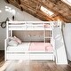 preview thumbnail 2 of 34, Storage Bunk Bed with 2 Drawers,Slide,Shelves,Ladder,Twin over Full for Home