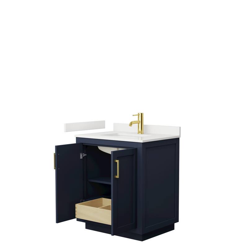 Miranda 30-inch Single Vanity, Quartz Top