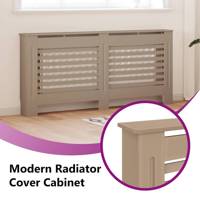 vidaXL Radiator Cover with Top Storage Shelf, 67.7x7.5x32.1 Inches