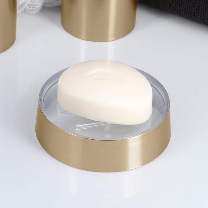 Brushed Gold Bathroom Accessory Set