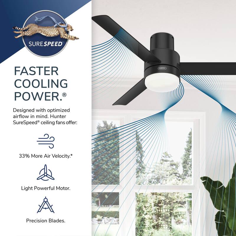 Hunter 60" Mosley ENERGY STAR Ceiling Fan w/ Wall Control - Damp Rated!
