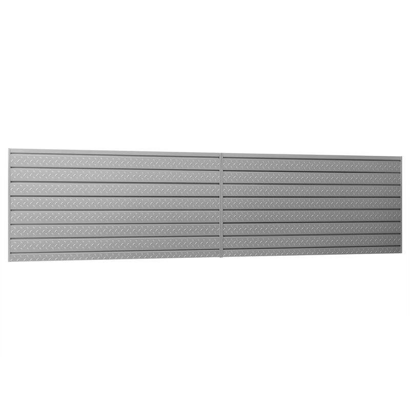 NewAge Products 16 sq ft. Diamond Plate Slatwall Kit