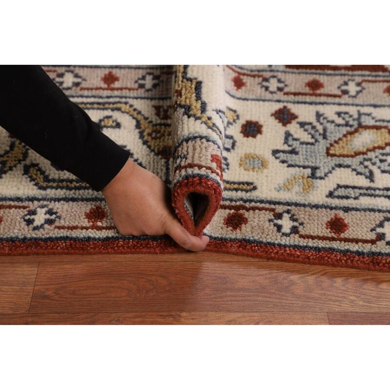 Tabriz Indian Area Rug Handmade Wool Carpet - 7'10"x 10'1"