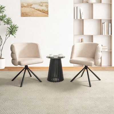 270 Degree Swivel Modern Home Office Desk Chairs Set of 2