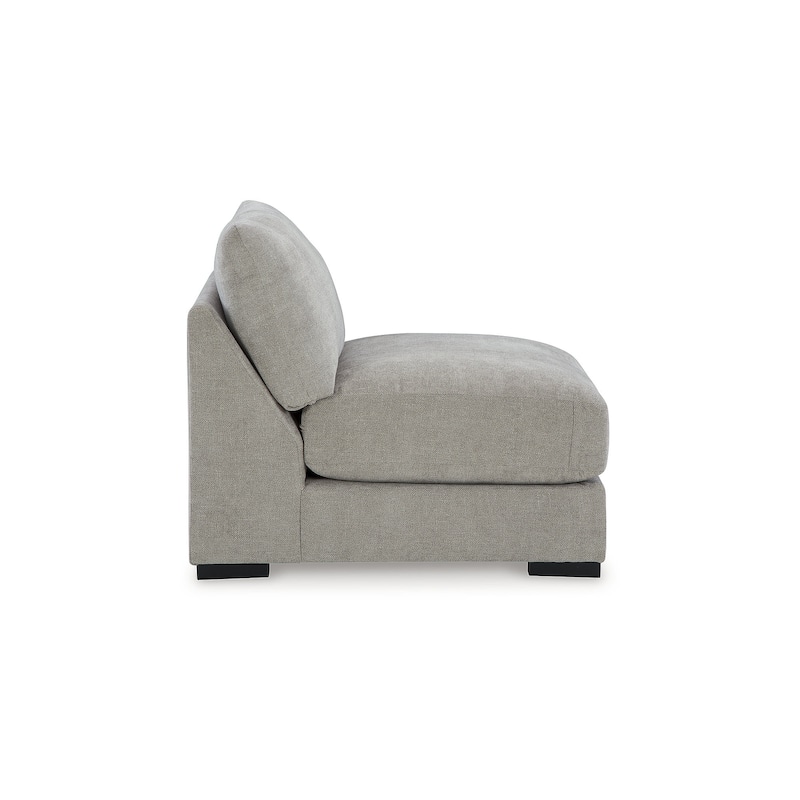 Signature Design by Ashley Aslan Court Gray 5-Piece Sectional - 113" W x 113" D x 36" H