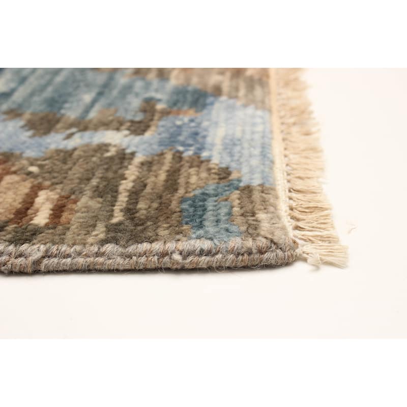 ECARPETGALLERY Hand-knotted Mystique Brown Wool Rug - 5'0 x 8'1