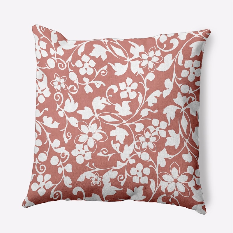 Evelyn Decorative Throw Pillow - Rusty Mauve - 20" x 20"