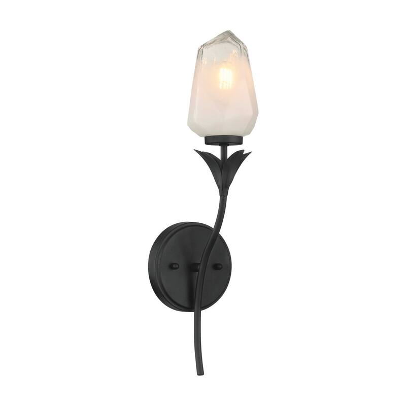 Acroma 1-Light Glass Shaded Dimmable Wall Sconce Ul Listed