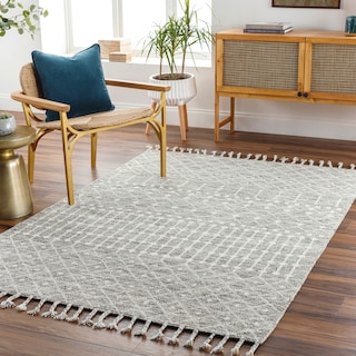 Vijay Handmade Bohemian Geometric Wool Area Rug