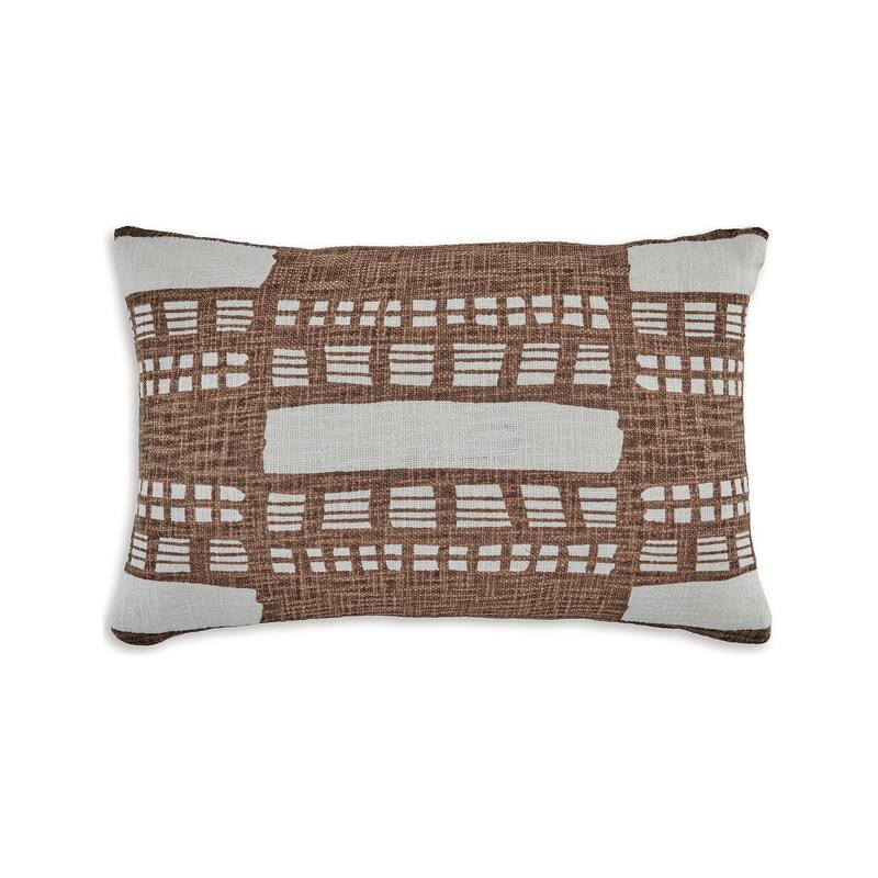 Signature Design by Ashley Ackford White/Rust Pillow